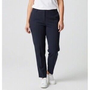 NWT DKNY Women’s Plus Size 18W Black Dress Pants High Rise Flare Career Trousers